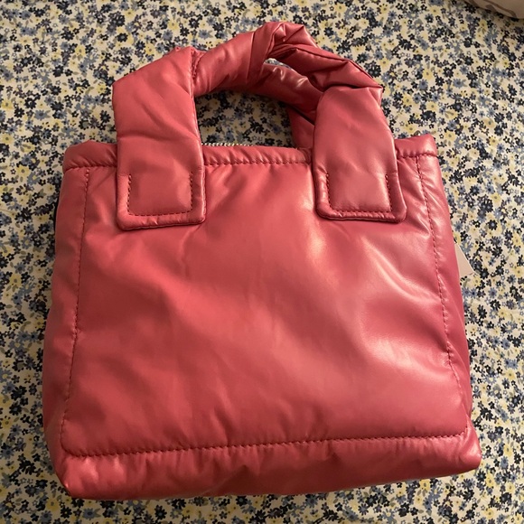 NWT Zara quilted nylon puffer pink mini bag - Picture 11 of 12